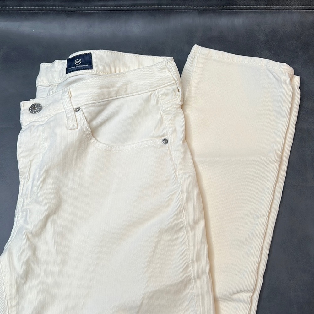 Adriano Goldschmied Off White Corduroy Pant